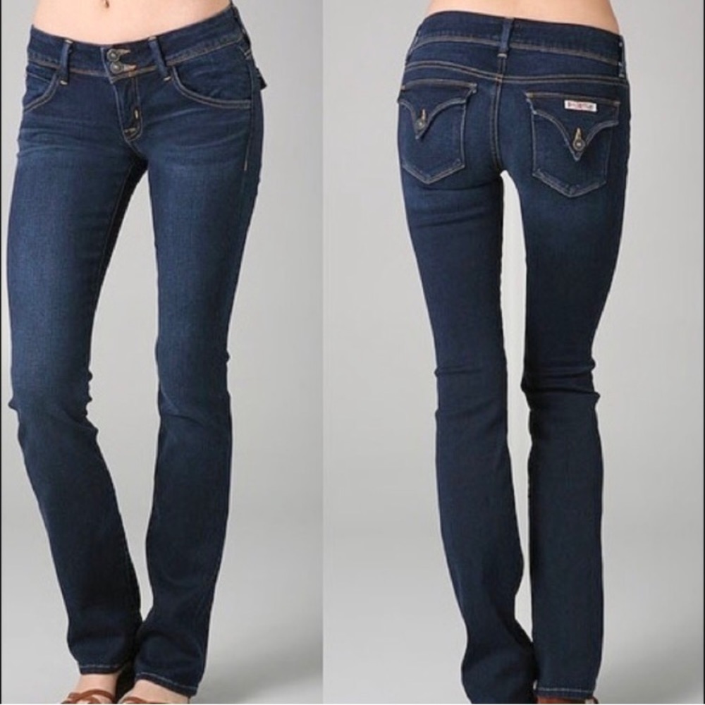 Hudson Beth Midrise Baby Boot Bootcut Dark Wash Jeans Size 31